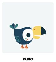 Pablo le toucan Lilliputiens